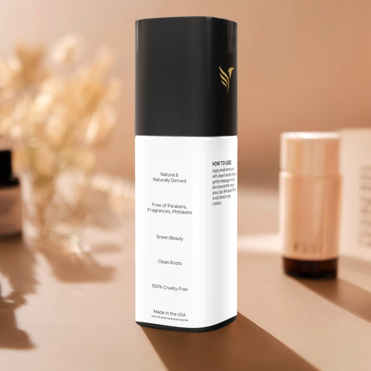 Brighten+Firm Eye Serum: Intensive Renewal - Black Cap