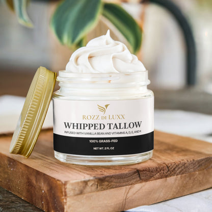 Whipped Grass-Fed Tallow Balm with Vanilla Bean