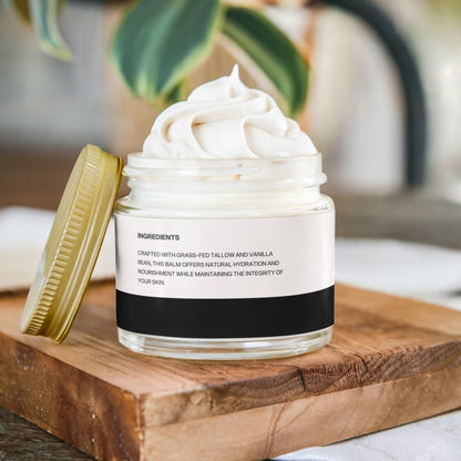 Whipped Grass-Fed Tallow Balm with Vanilla Bean