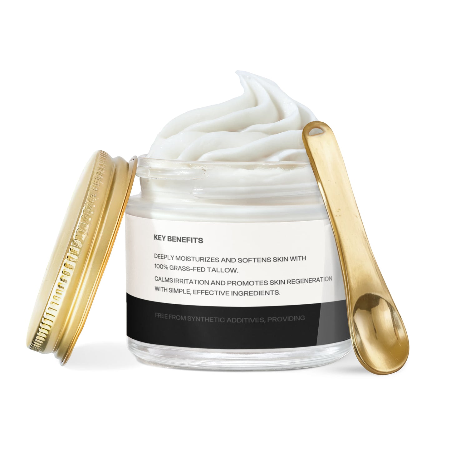 Whipped Grass-Fed Tallow Balm with Vanilla Bean