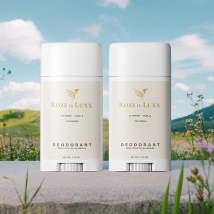 2 Pack Non-toxic Natural Deodorant, Aluminum-Free for Women
